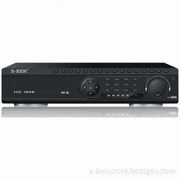 HD SDI DVRs with H.264 high profile compression and real-time live display up to 16 cameras